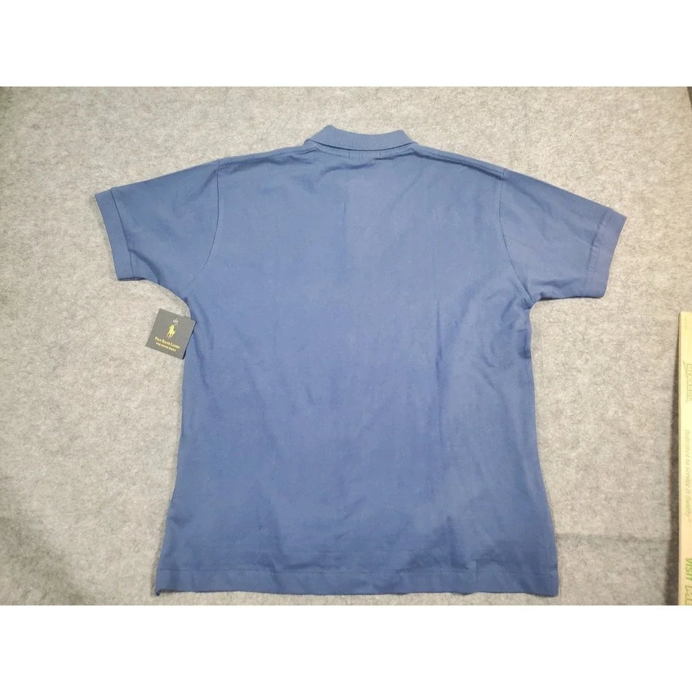 Polo Ralph Lauren Mens Classic Fit Mesh Polo Shirt Blue Size Large Golf Vacation